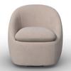 FÅTÖLJ DORA - svart/cremefärgad, Modern, metall/trä (77/74/73cm) - Bessagi Home