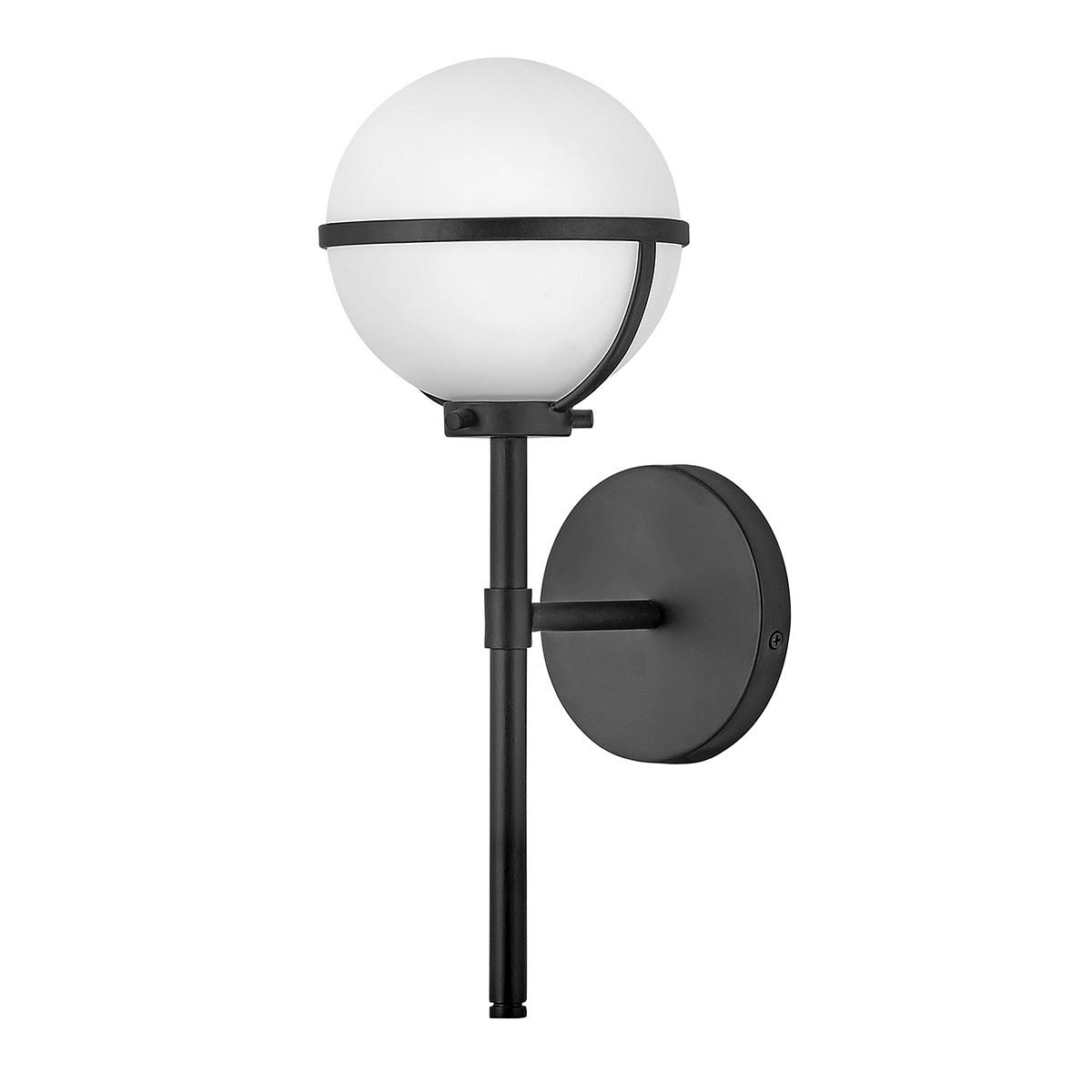 Kupaonska Zidna Svjetiljka Hk-Hollis1-O-Bk-Bath - crna, Konvencionalno, staklo/metal (15.6/40.3/19cm) - Elstead Lighting