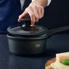 KASTRULL BLACK LINE - klar/svart, Klassisk, metall/glas (18/8,5cm) - Gourmesto