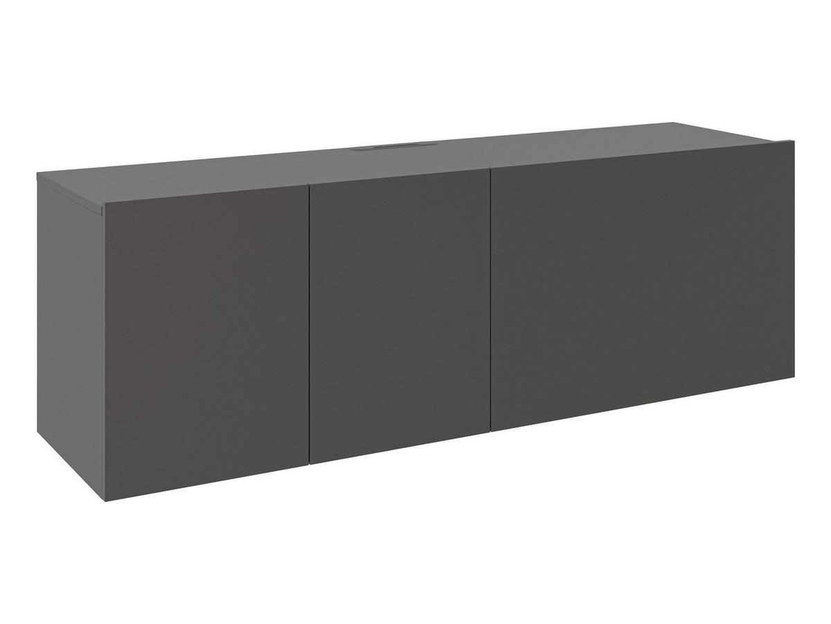 KOMODA NISKA NEWNIQ - antracytowy, Design, materiał drewnopochodny (150/50/42cm) - Hom`in