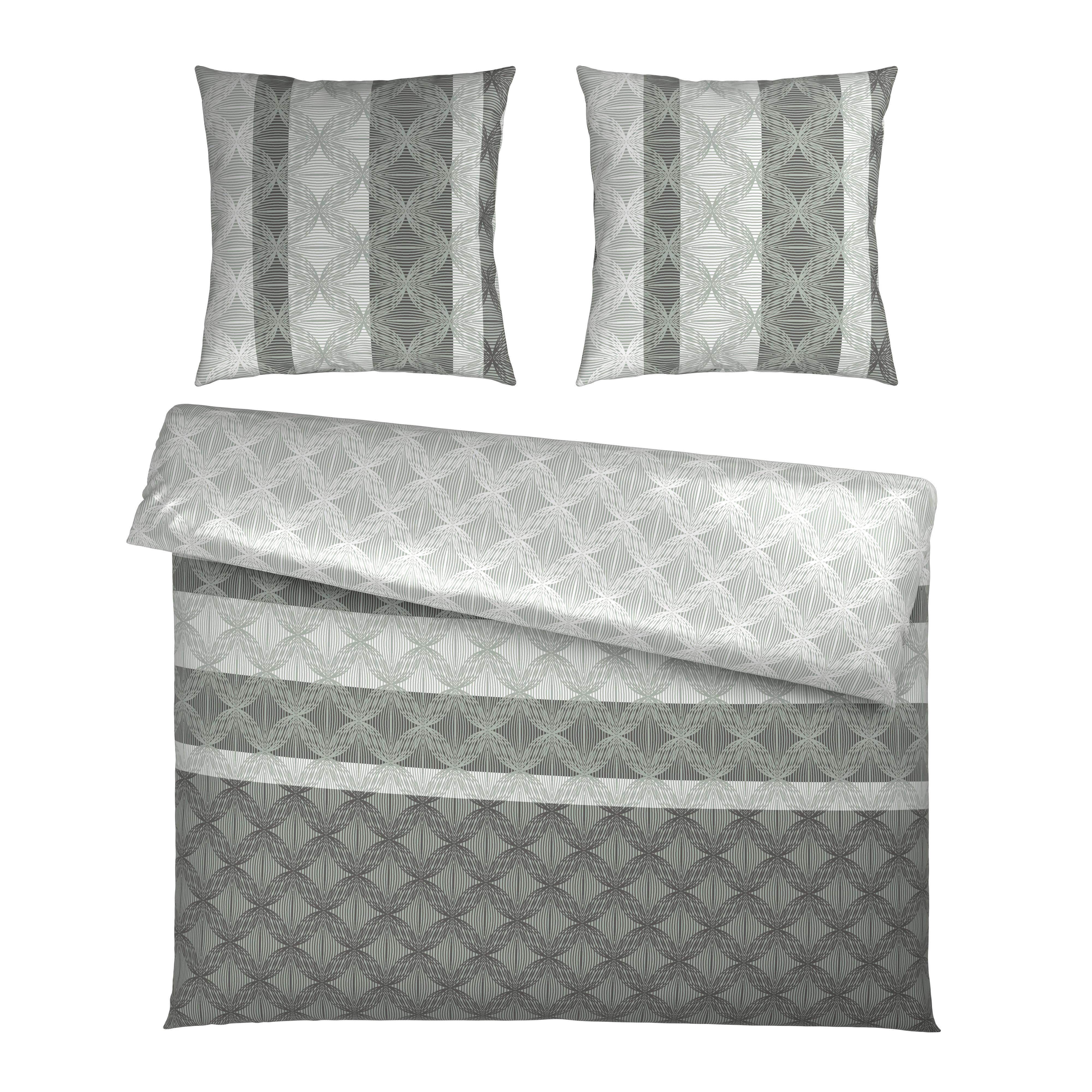 Bettwäsche Carlos XXL Grau ca. 200x200cm - Grau, MODERN, Textil (200/200cm) - Mömax