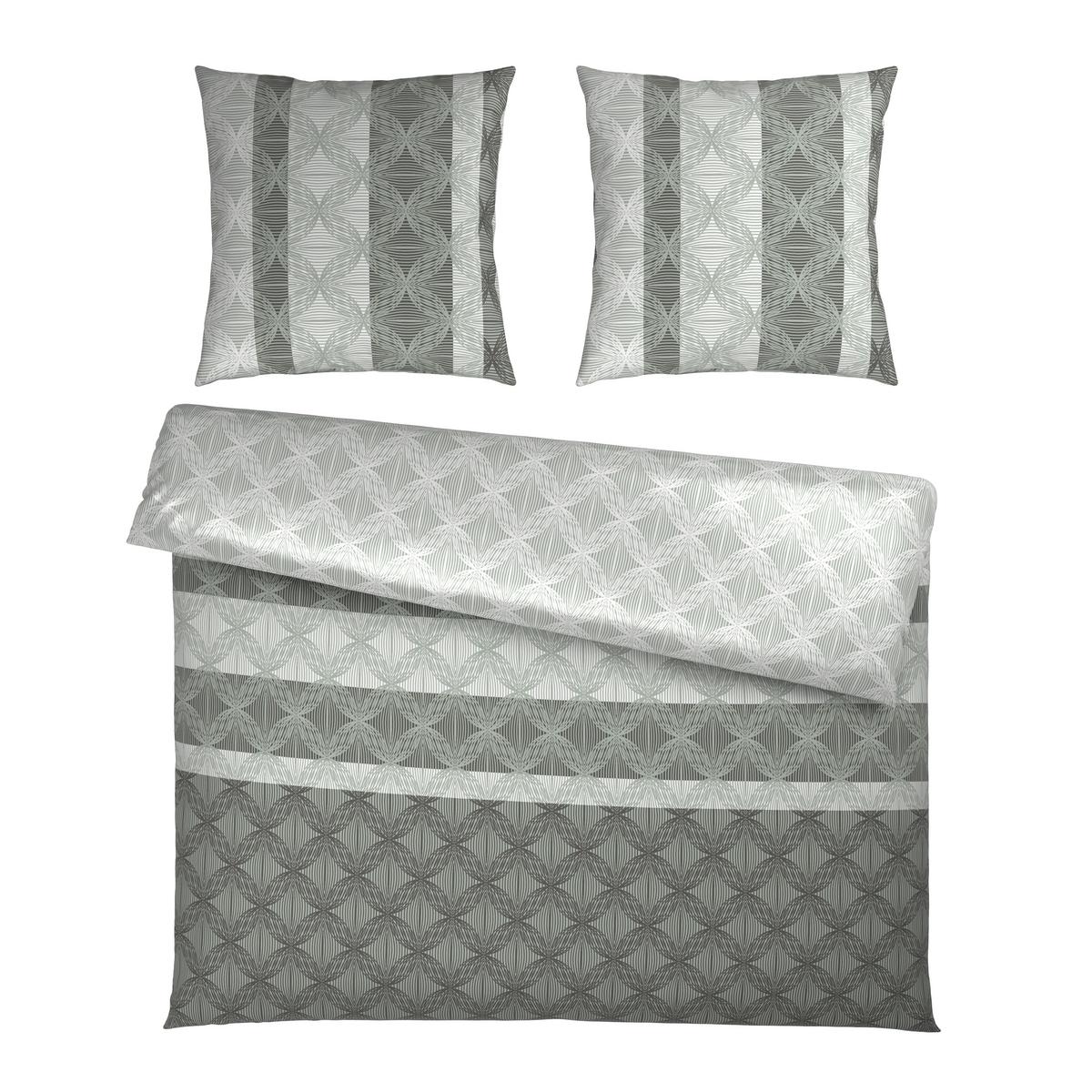Bettwäsche Carlos XXL Grau ca. 200x200cm - Grau, MODERN, Textil (200/200cm) - Mömax
