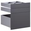 Schubladenset Unit in Anthrazit - Anthrazit, Modern, Holzwerkstoff (45,3/50,3/47cm) - Based