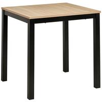 STÓŁ DO JADALNI GINA  AZ - czarny/kolor dębu sonoma, Konventionell, materiał drewnopochodny/metal (80-120/76/70cm) - MID.YOU