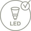 LED-TAKLAMPA WILMA - vit, Modern, metall/plast (60/60/8,5cm) - Mömax