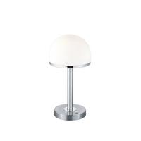 LED-Tischleuchte Berlin in Weiß/Nickel max. 1x4 Watt - Weiß/Nickelfarben, Basics, Glas/Metall (39/19cm) - Trio Leuchten