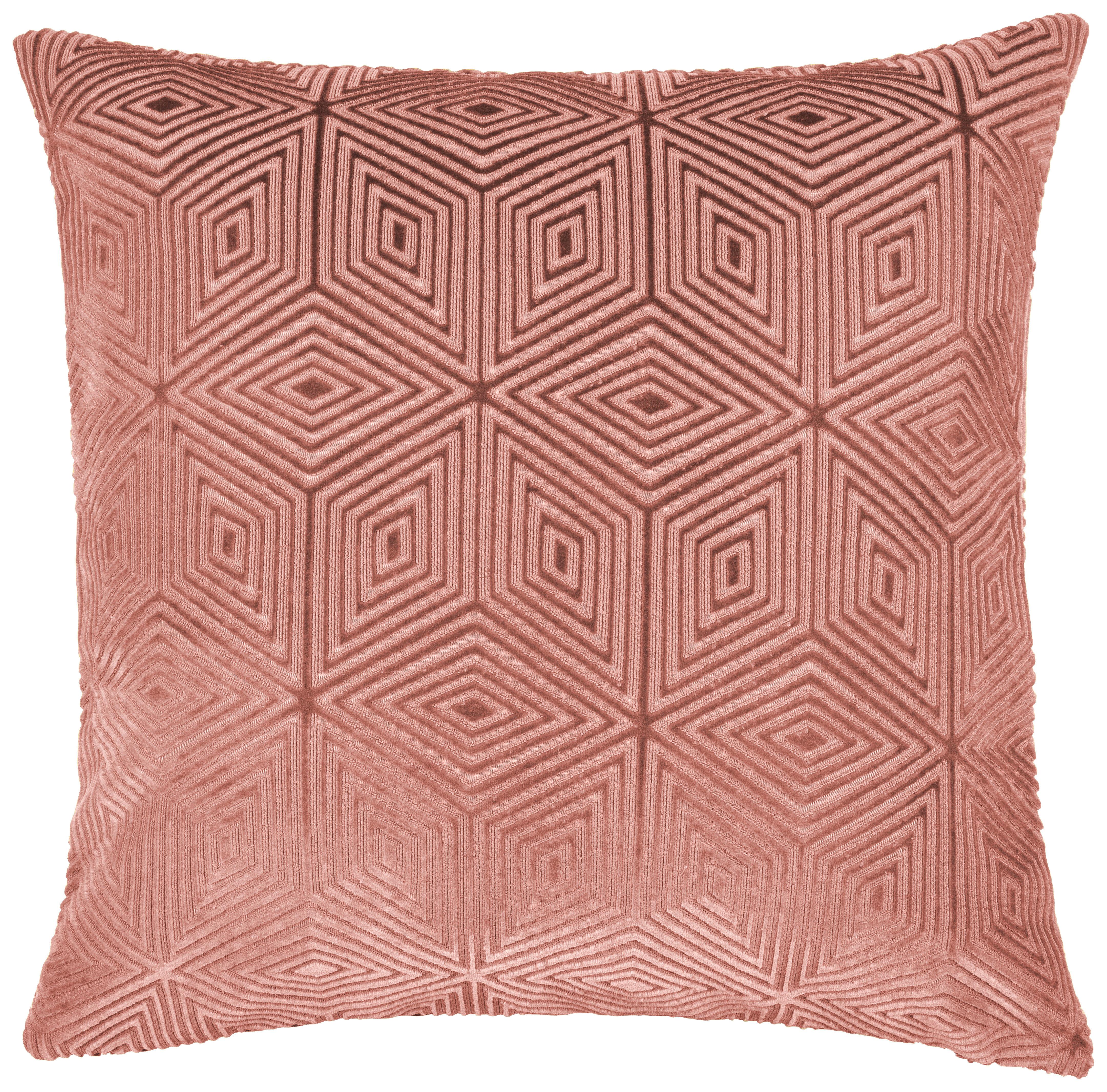 Kissenhülle Rania Dunkelrosa - Dunkelrosa, Textil (40/40cm)