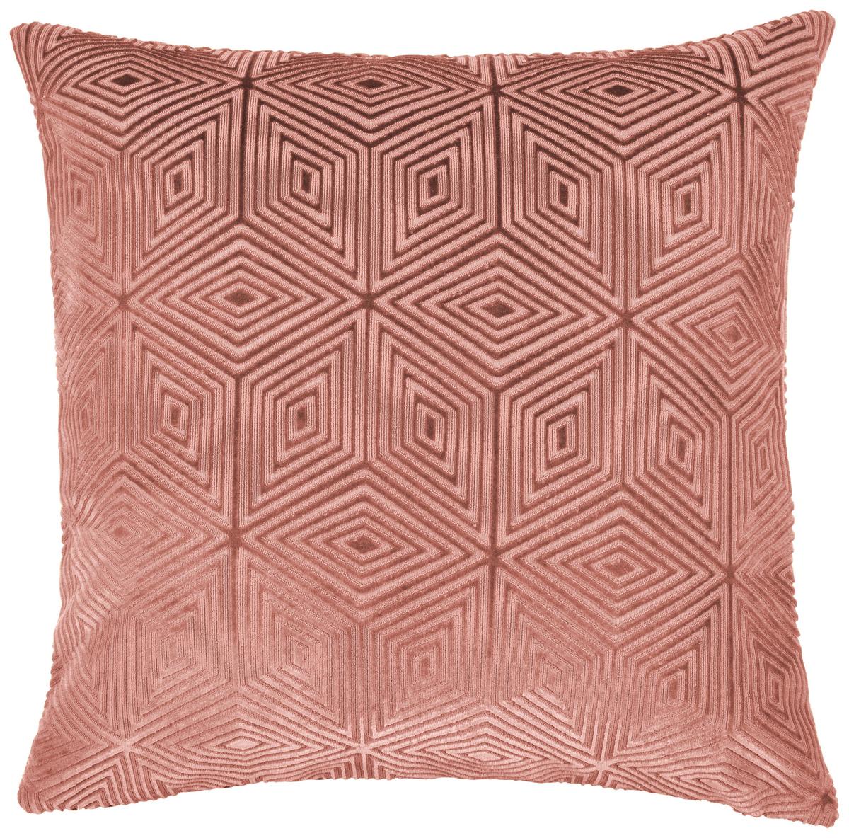 Kissenhülle Rania Dunkelrosa - Dunkelrosa, Textil (40/40cm)