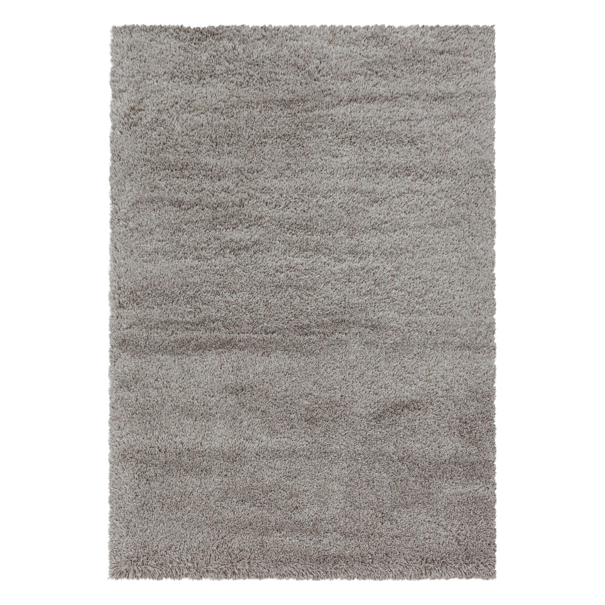 Hochflorteppich Fluffy Beige ca. 120x170cm - Beige, Basics, Textil (120/170cm)