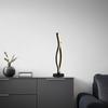 LED-BORDSLAMPA RELO - opal/svart, Modern, metall/plast (12/12/47cm) - Mömax