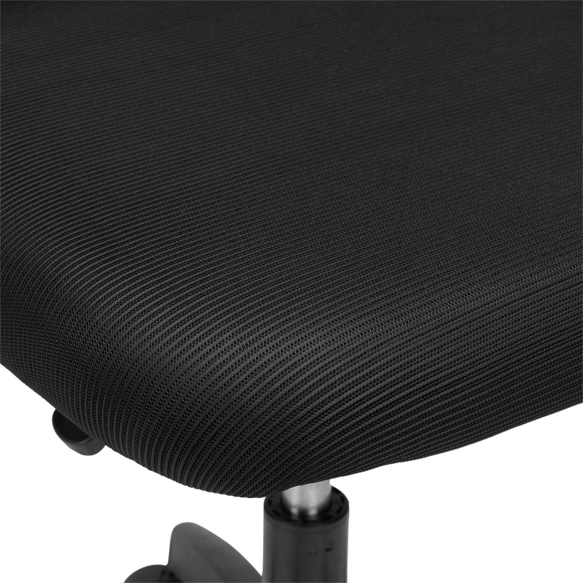 Drehstuhl in Schwarz - Schwarz, MODERN, Holzwerkstoff/Kunststoff (56/90-100/58cm) - Mömax