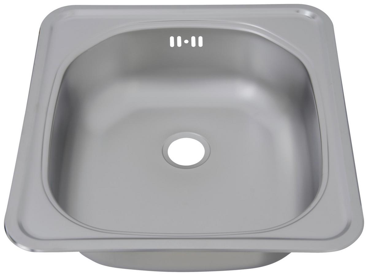 Pomivalno Korito Dallas, 46,5x43,5cm - barve nerjavečega jekla, Basics, kovina (46,5/15,5/43,5cm) - Respekta