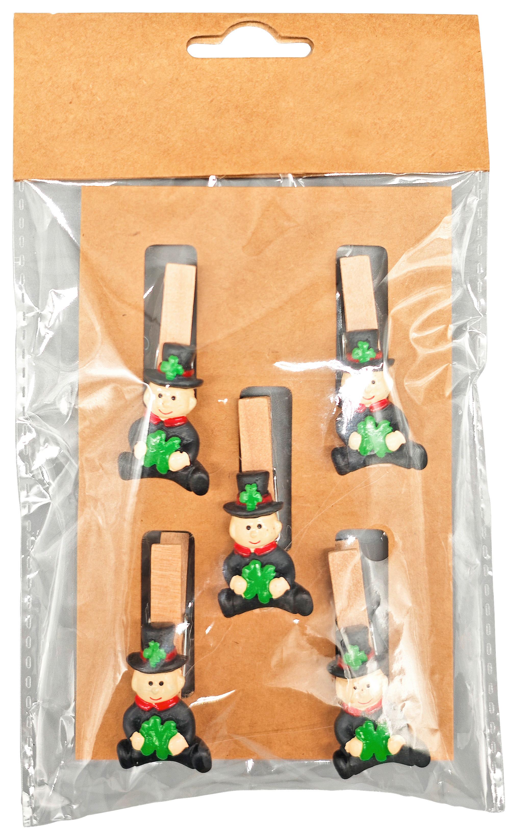 Glücksbringer Lucky Multicolor, 5-teilig - Multicolor, KONVENTIONELL, Holzwerkstoff/Kunststoff - Mömax