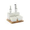 Set olivieră TAPAS OLIVES - alb, Modern, ceramică/lemn (16,5/16,5/21cm) - Mömax