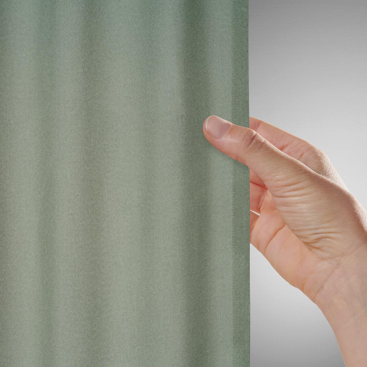 Fertigvorhang Ben Grün ca. 135x245cm - Grün, MODERN, Textil (135/245cm) - Modern Living