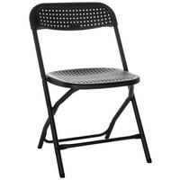 Zložljiv Stol Tudela Xxl Pro, Črna - črna, Basics, umetna masa (51/80/52cm) - MID.YOU