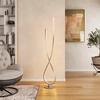 LED-GOLVLAMPA KUI - champagne/svart, Modern, metall/plast (26l)