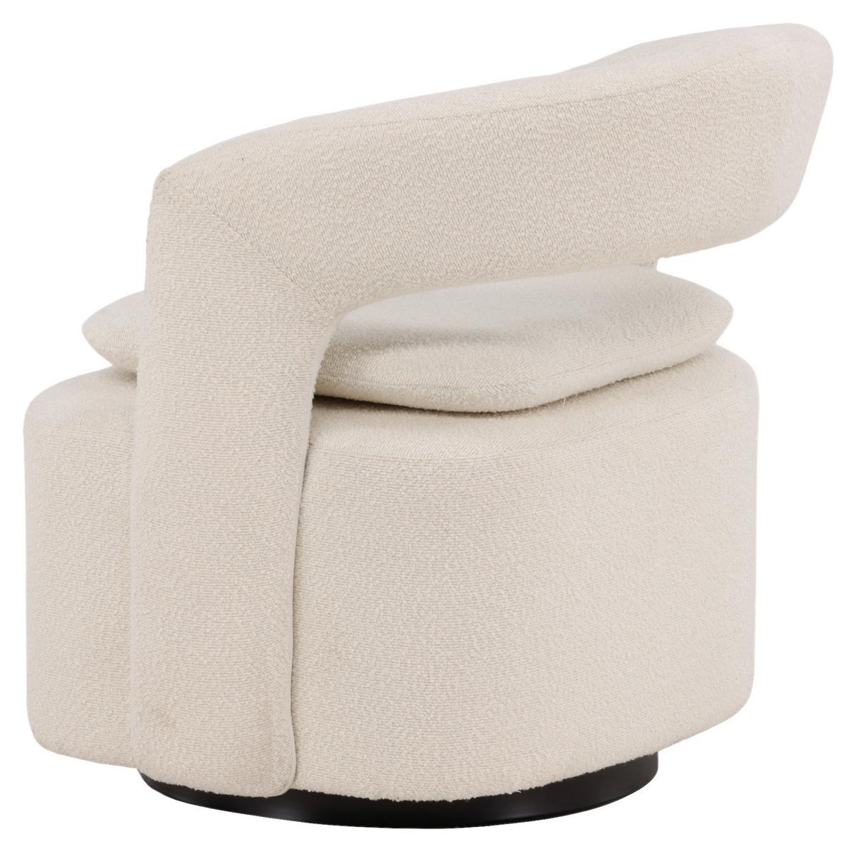 Sessel Laurel ca. 69x75x72 cm Weiß - Weiß, Design, Textil/Metall (69/75/72cm) - Livetastic