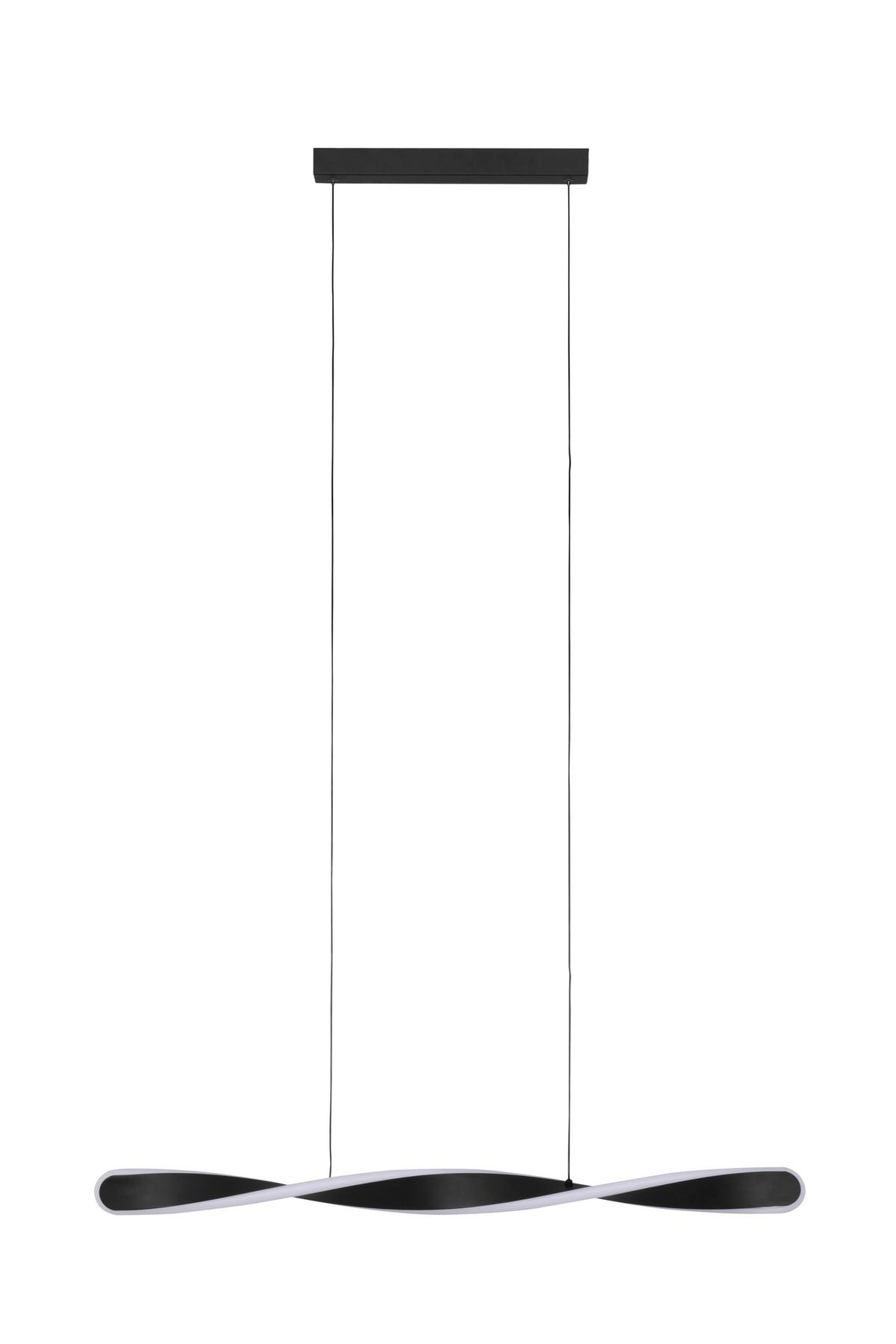 LAMPA WISZĄCA LED HENDERSON *SBN* - czarny, Design, tworzywo sztuczne/metal (89/6/150cm) - Novel