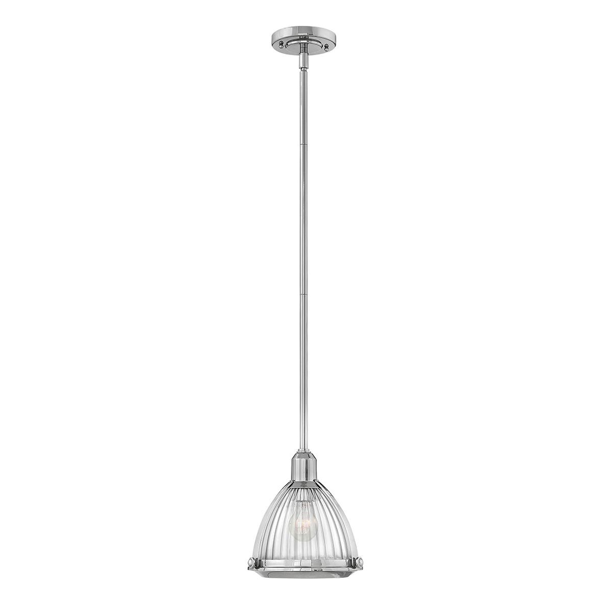 Viseća Svjetiljka Elroy - boje nikla, Konvencionalno, staklo/metal (24.8/46.6cm) - Elstead Lighting