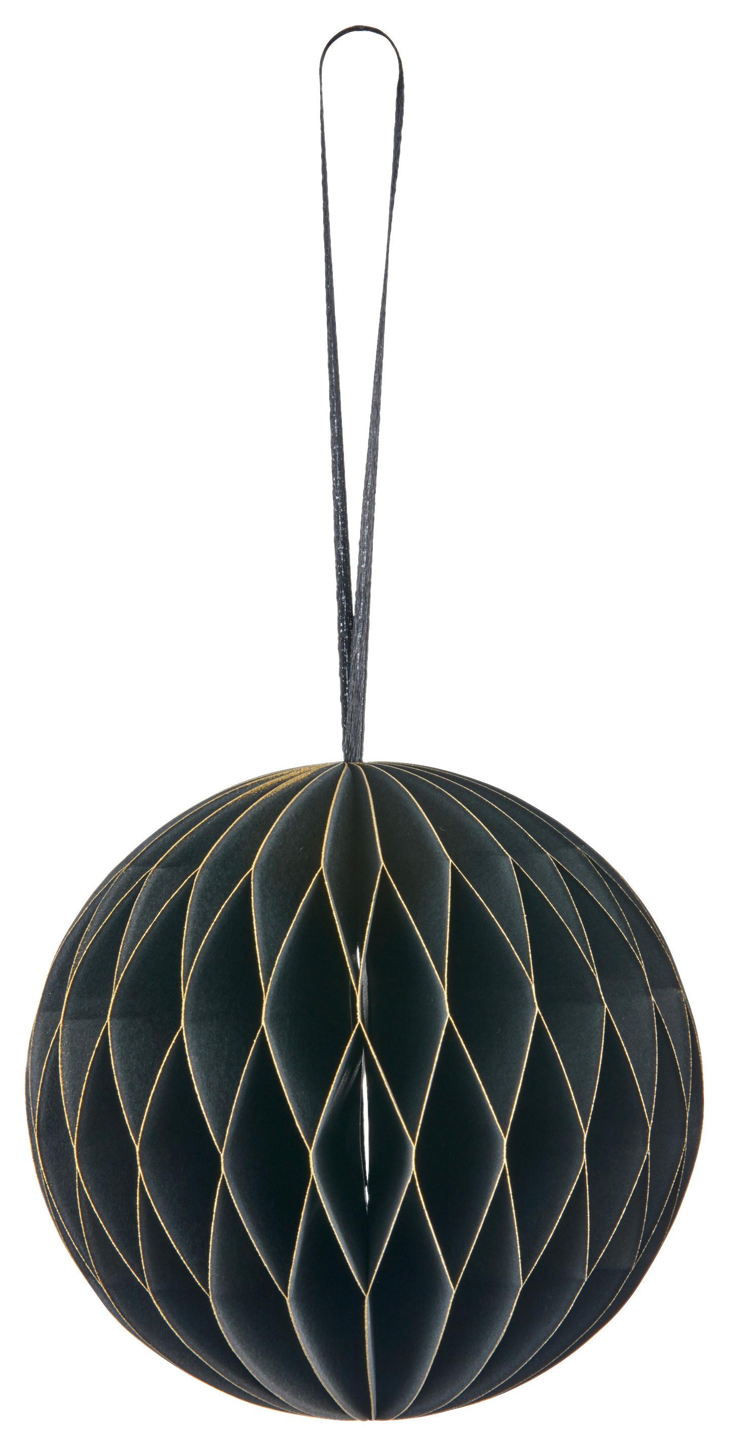 Dekohänger Papierhänger I Schwarz - Schwarz, Basics, Papier (10/10/10cm) - Mömax