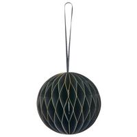 Dekohänger Papierhänger I Schwarz - Schwarz, Basics, Papier (10/10/10cm) - Mömax