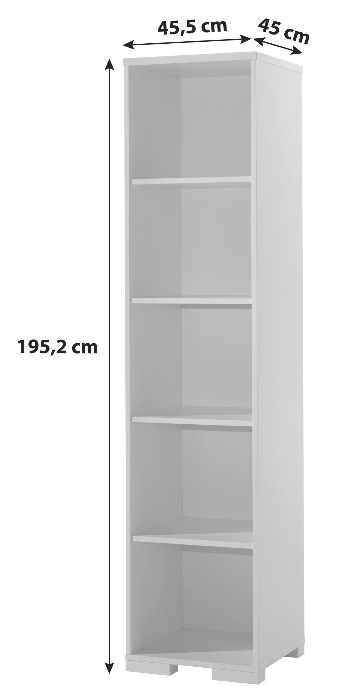 Regal London Anthrazit - Anthrazit, MODERN, Holzwerkstoff (45,5/195,2/45cm) - Vipack