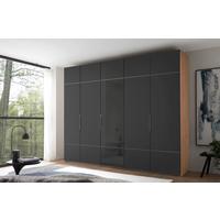 Ruhásszekrény Extenso Classic - alumíniumszínű/Artisan tölgy, Modern, faalapú anyag/üveg (249/222/63cm)