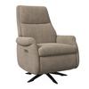 RELAXFÅTÖLJ ALICE - brun/svart, Modern, metall/trä (76/110/94cm) - Bessagi Home