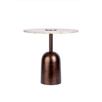 Beistelltisch Beistelltisch Harry 100 Braun - Braun/Grün, Design, Stein/Metall (47/47/47cm) - Kayoom