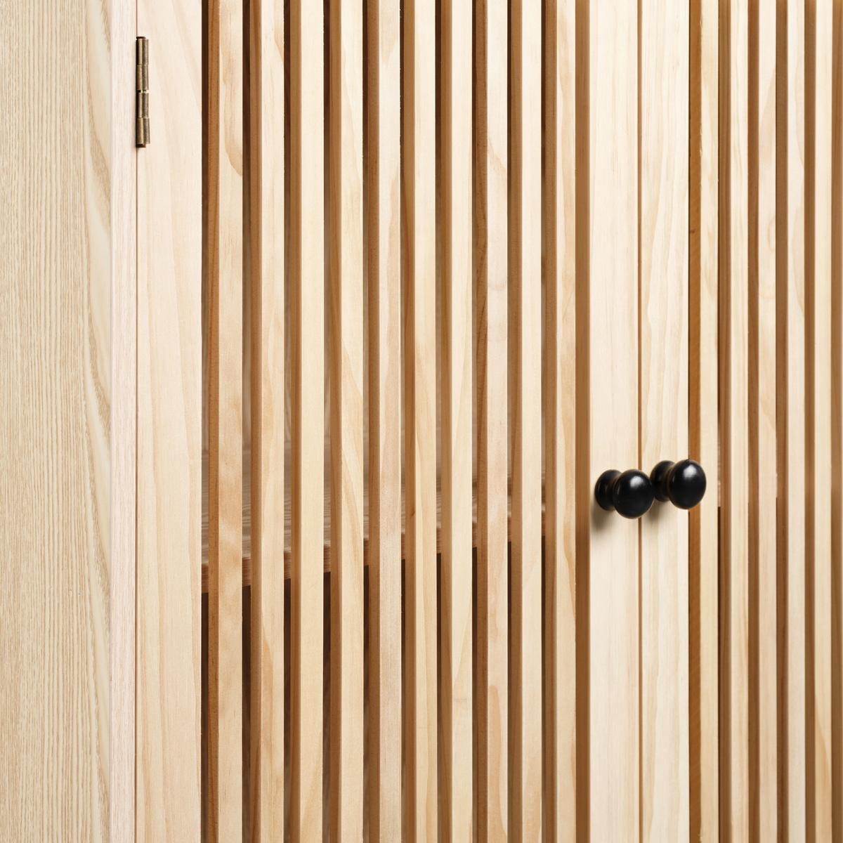 Kommode Cosma Naturfarben - Schwarz/Naturfarben, MODERN, Holz/Holzwerkstoff - Mömax