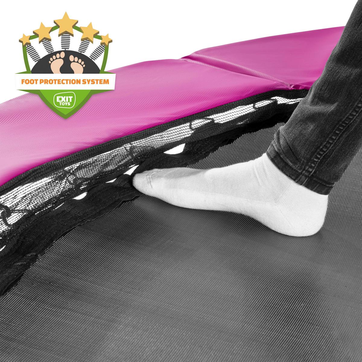 Trampolin Exit Silhouette, Ø 183cm - roza, Konvencionalno, kovina/umetna masa (183/213cm) - EXIT Toys