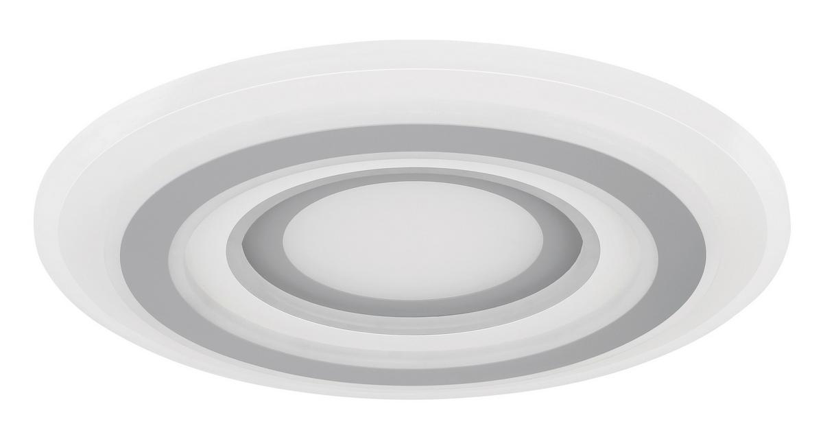 LED-Deckenleuchte Sabatino Anthrazit/Weiß max. 46 Watt - Anthrazit/Weiß, Design, Kunststoff/Metall (50/7cm) - Globo