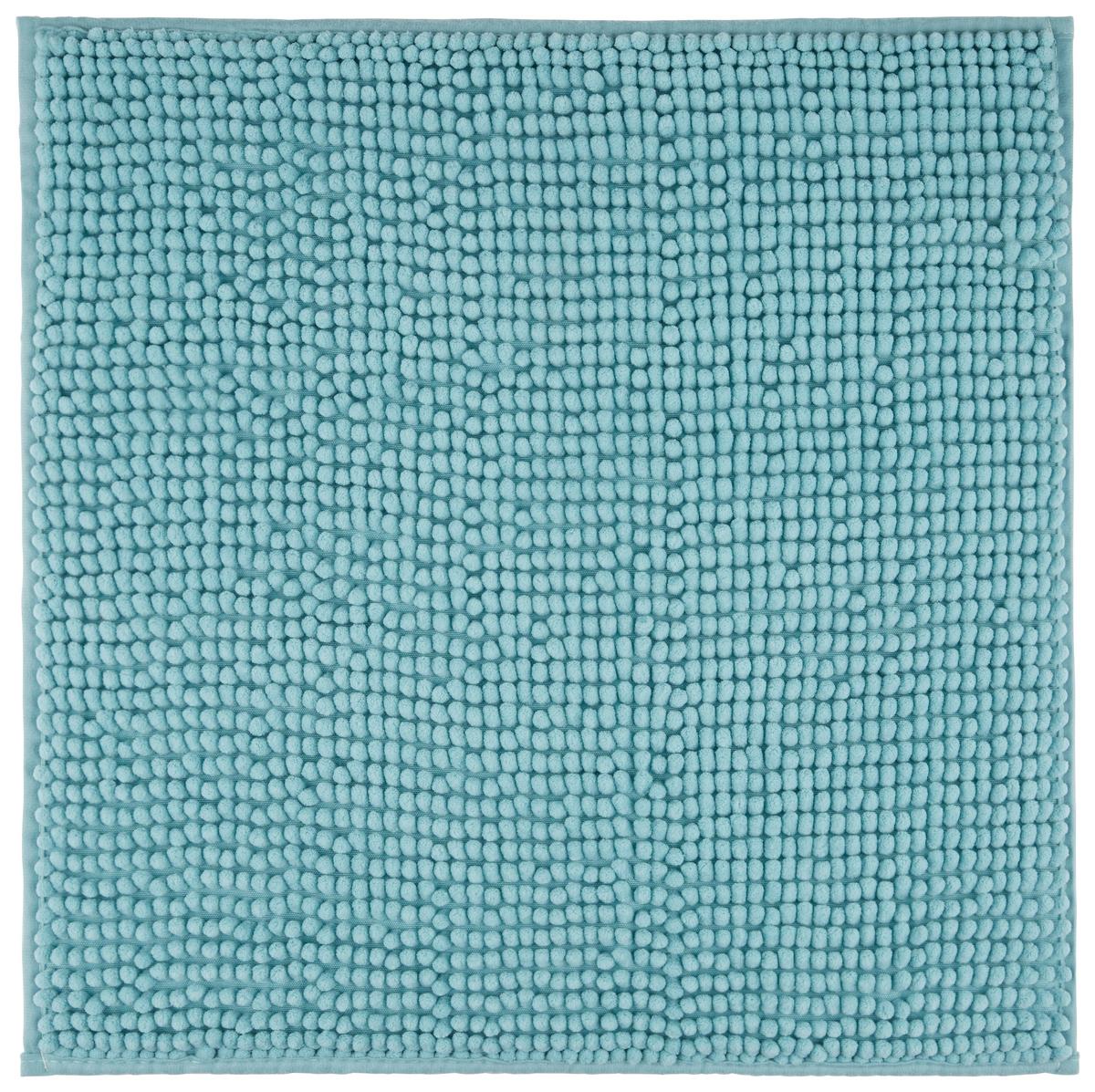 Badteppich Nelly Türkis 50x50cm - Türkis, Textil (50/50cm) - Modern Living