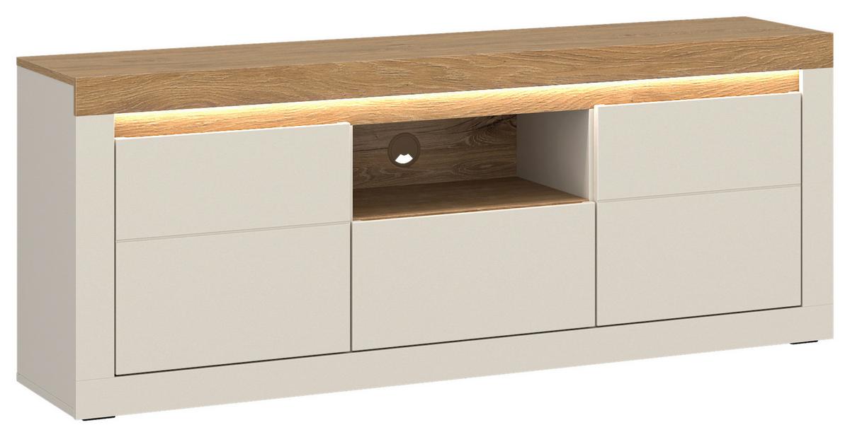Tv Komoda Naxxar - kašmir/boje hrasta, Trend, drvni materijal/plastika (154,1/62,5/39,6cm) - Modern Living
