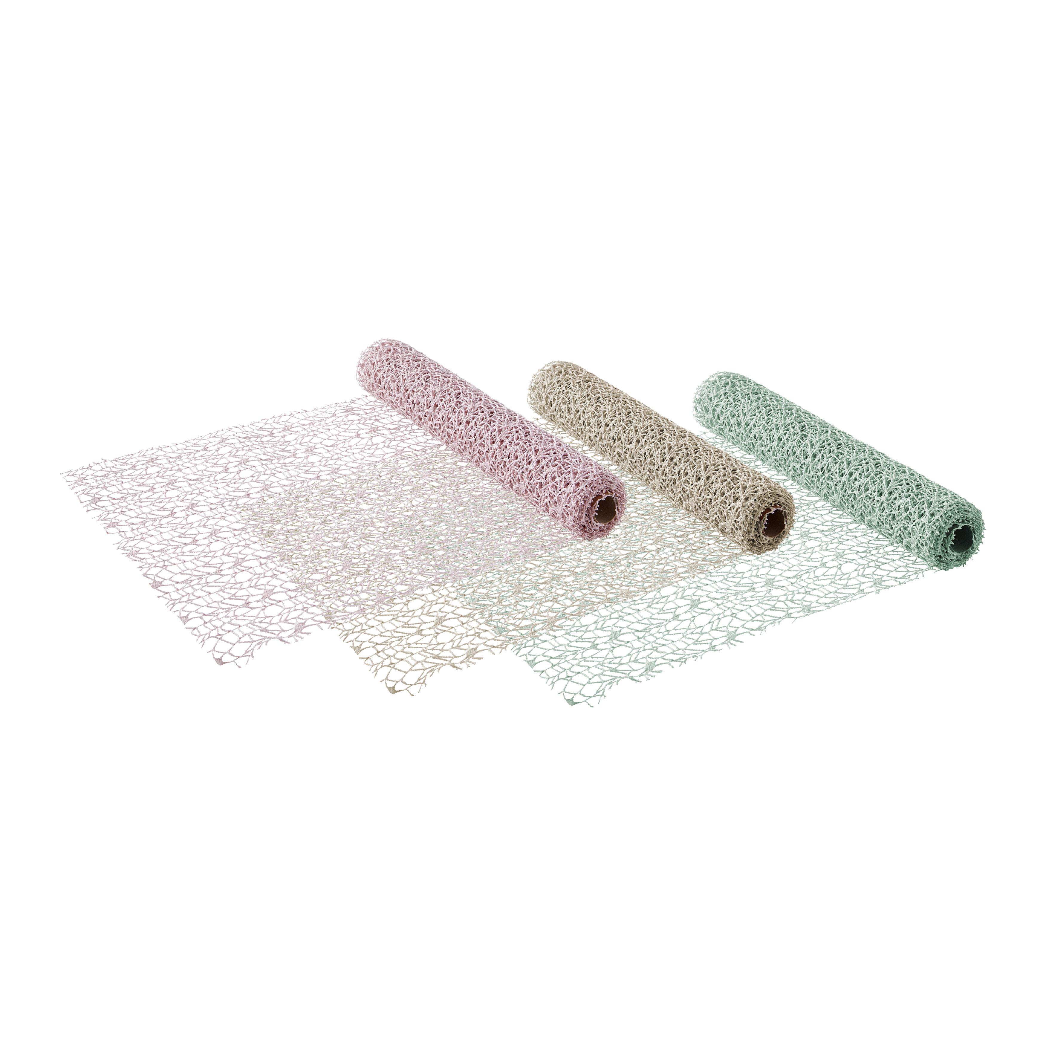 Dekostoff Spider diverse Farben ca. 35x300cm - Hellbraun/Hellrosa, Textil (35/300cm) - Modern Living