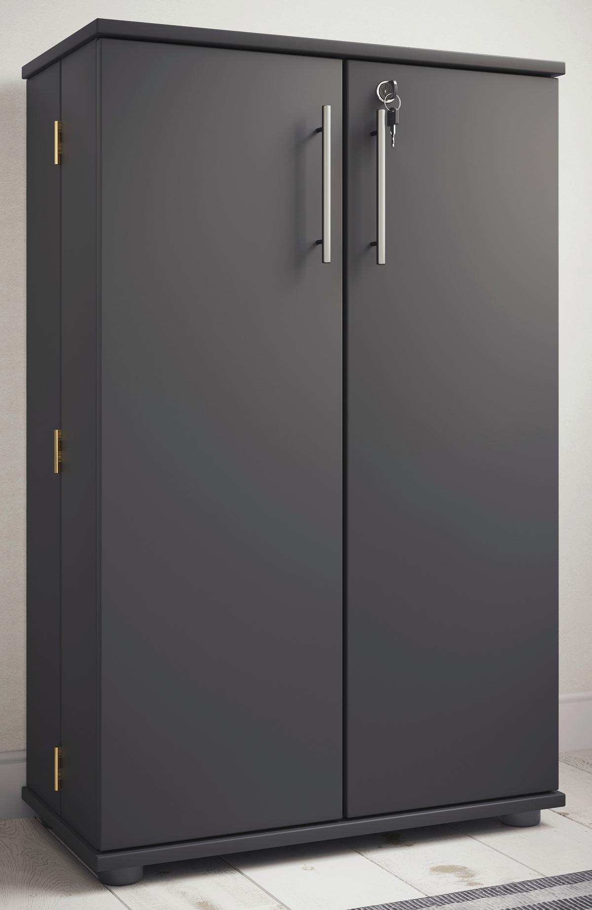 CD-REGAL ENGALO XL - Anthrazit/Schwarz, Design, Holzwerkstoff/Kunststoff (60/93/31cm) - MID.YOU