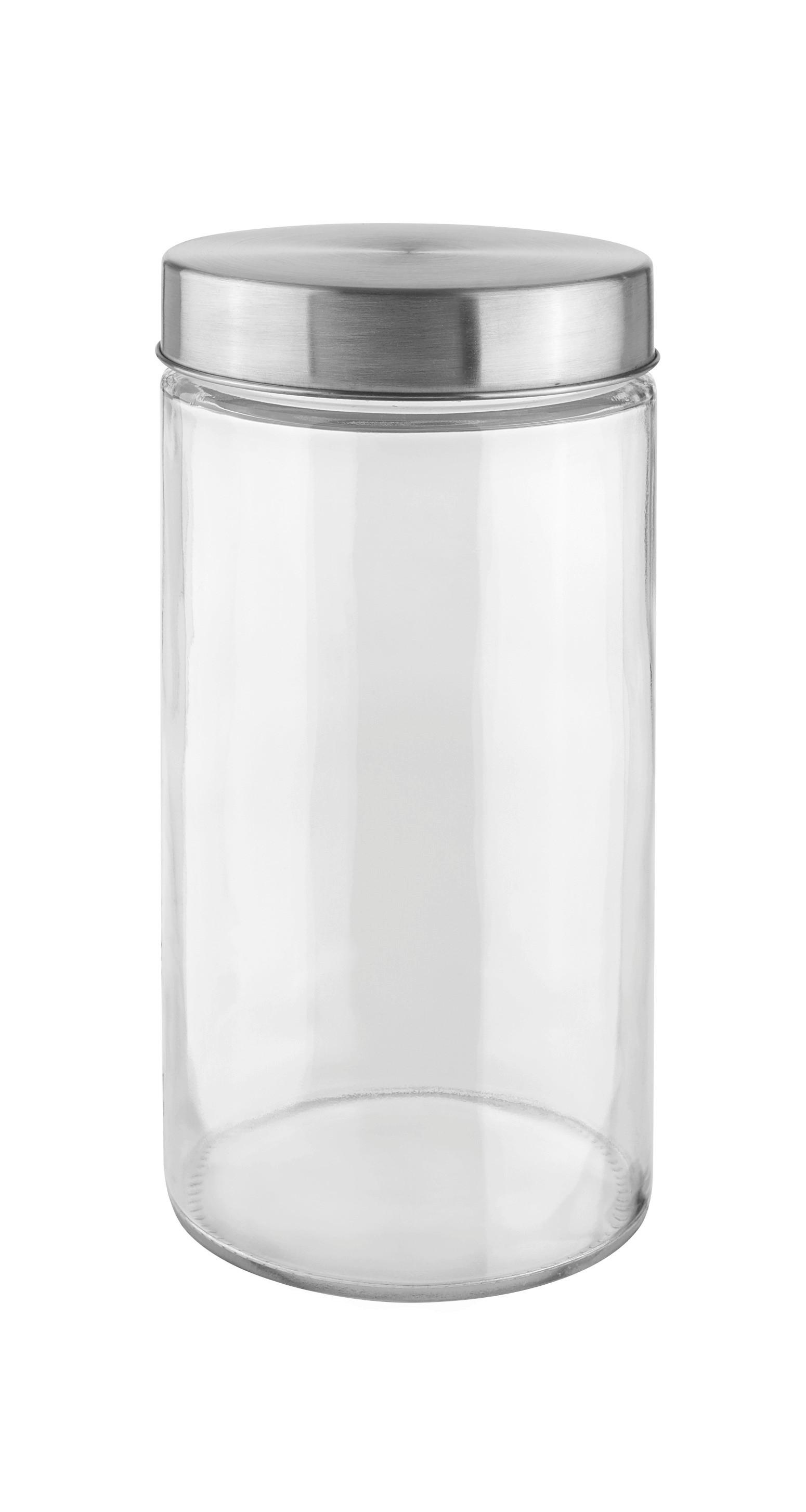 Posoda Za Shranjevanje Magnus -1,45 L - barve nerjavečega jekla/prozorno, Moderno, kovina/steklo (11,5/22,5cm) - Mömax