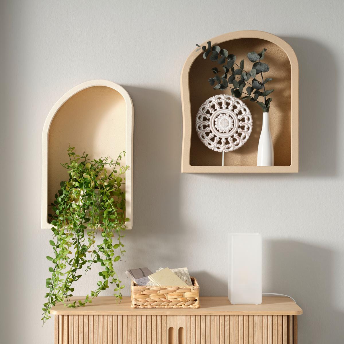 Wandregal Wilma Hellbraun - Hellbraun, LIFESTYLE, Holzwerkstoff (30/50/13cm) - Premium Living