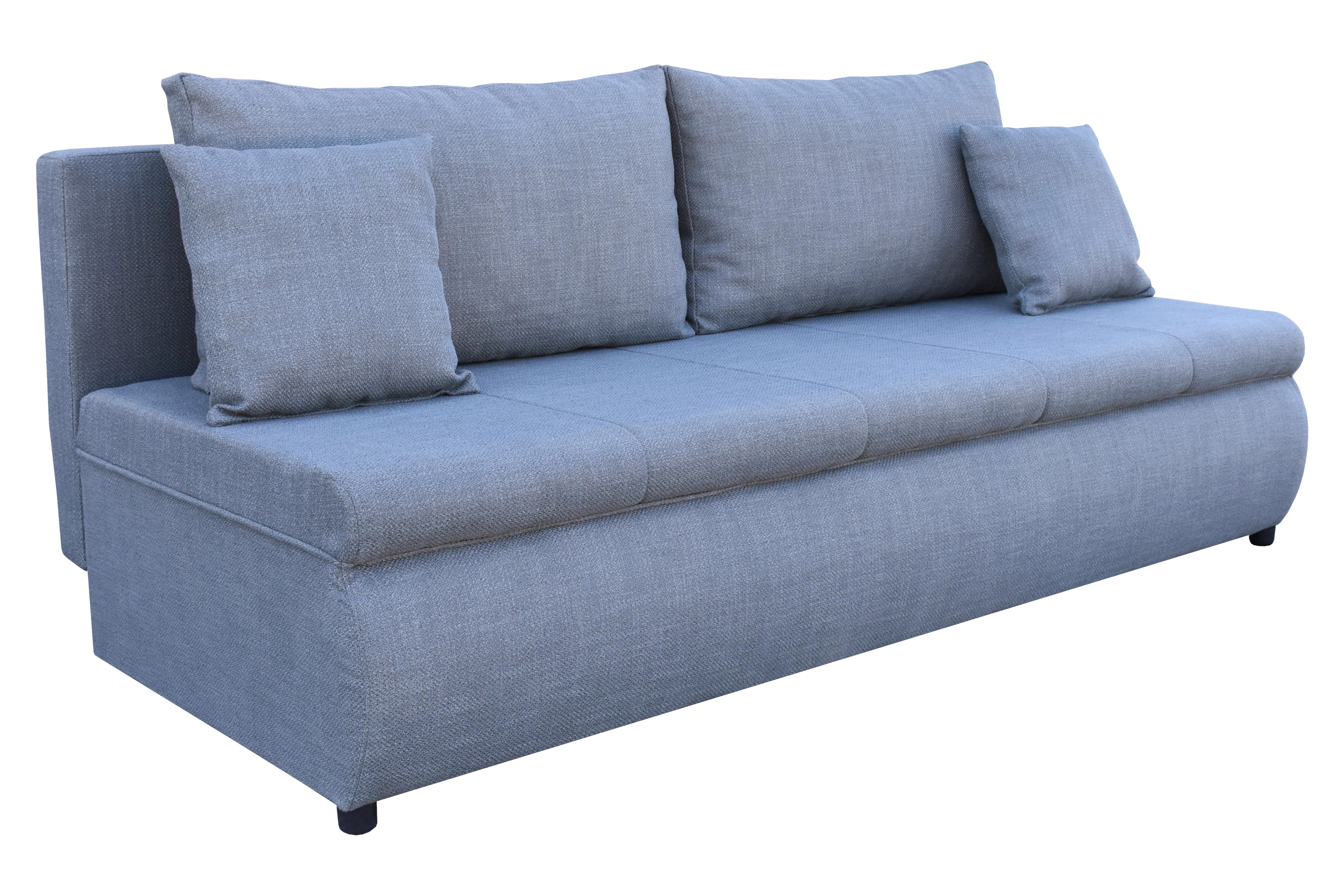 Trosed Na Razvlačenje Eloise - siva/crna, Moderno, drvo/tekstil (200/95cm)