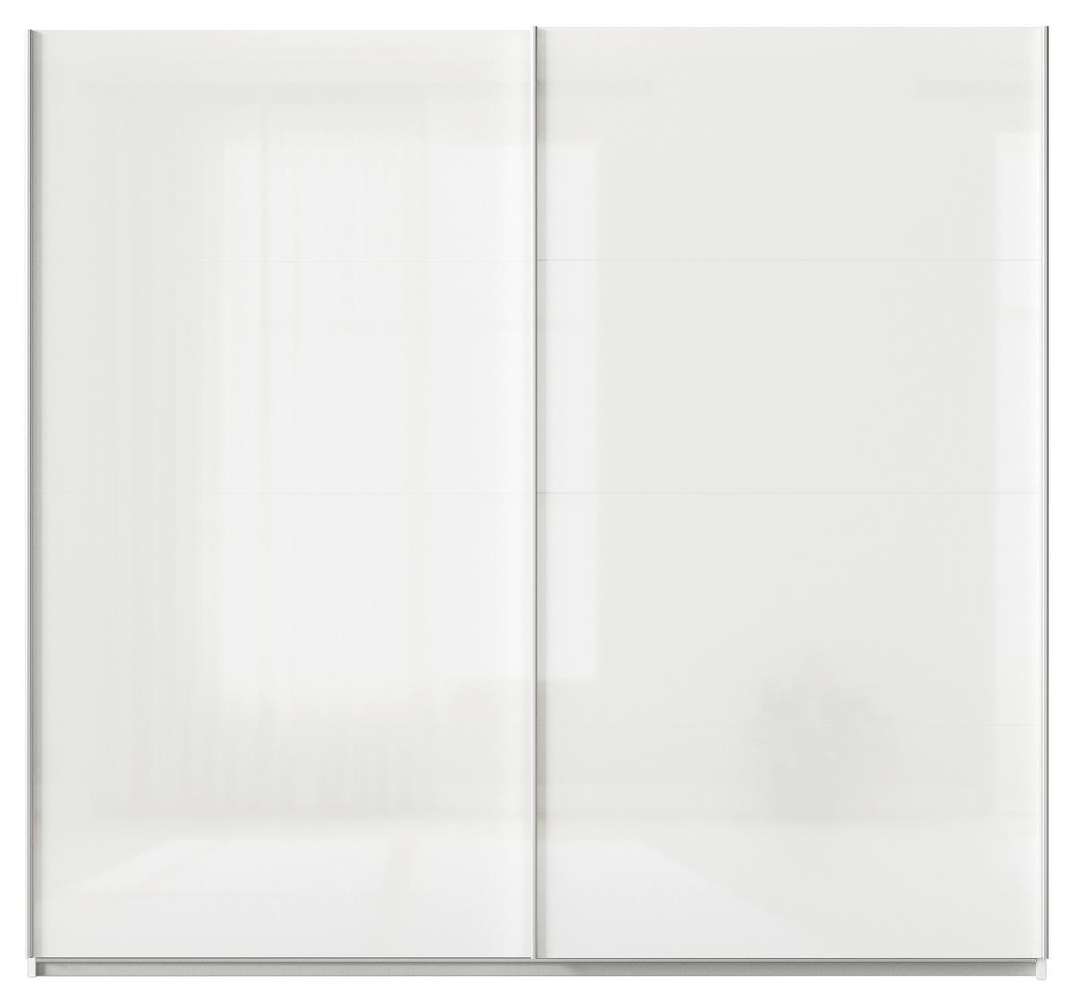 DULAP USI CULISANTE FELDKIRCH - alb/alb lucios intens, Modern, material pe bază de lemn (225/210/62cm)