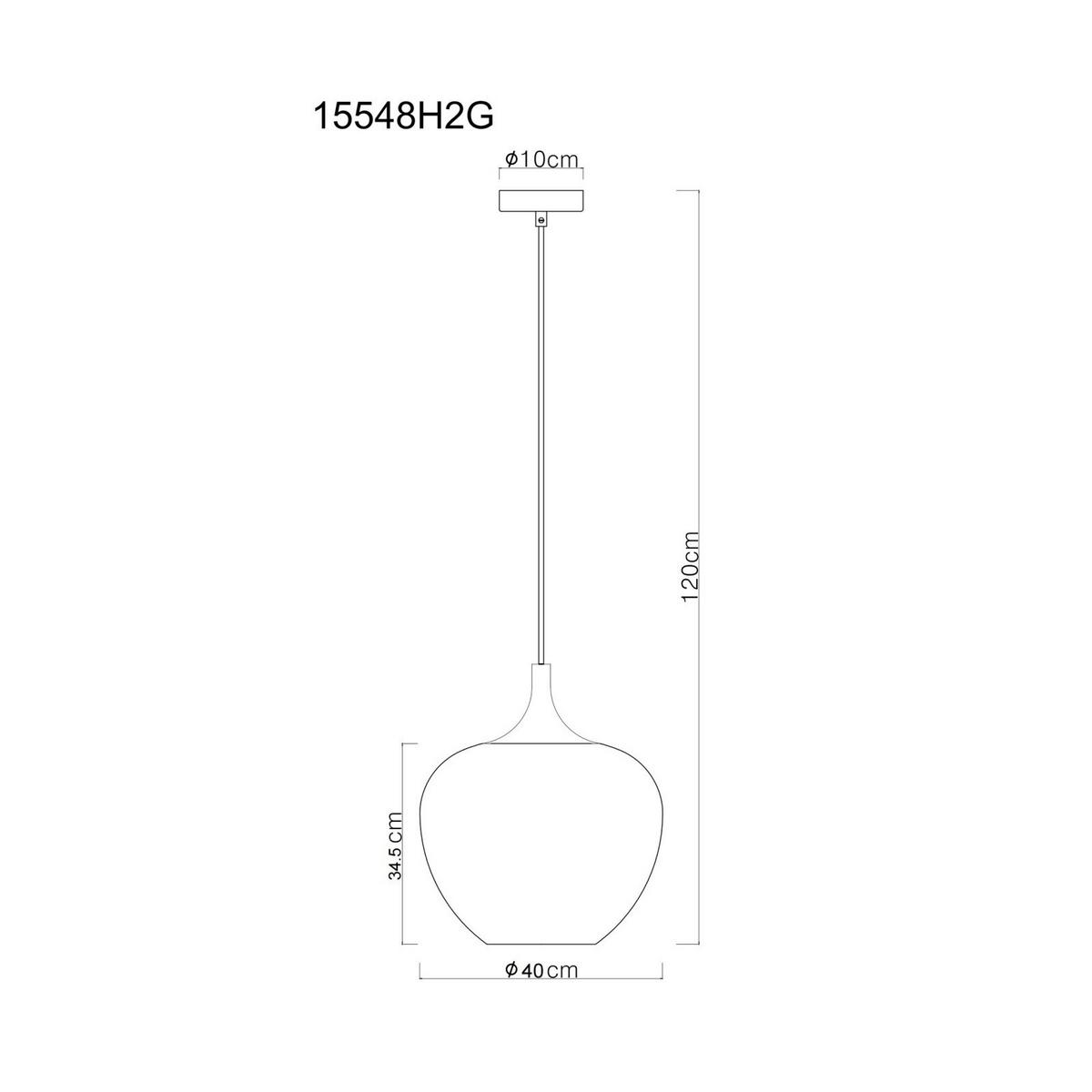 HÄNGELEUCHTE 15548H2G MAXY - Schwarz/Kupferfarben, Design, Glas/Metall (40/120cm) - Globo