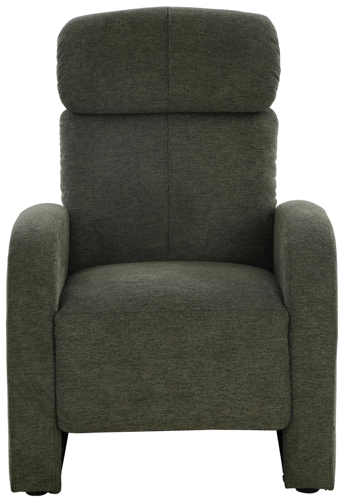 Relaxsessel Korfu Grün - Grün, Modern, Holz/Textil (73.5/104/90cm) - Based