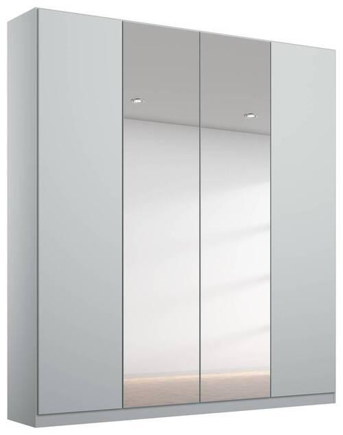 Ormar S Klasičnim Vratima Alabama - srebrne boje/svijetlo siva, Moderno, drvni materijal (181/229/54cm) - Modern Living