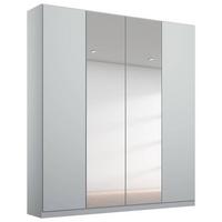 Ormar S Klasičnim Vratima Alabama - srebrne boje/svijetlo siva, Moderno, drvni materijal (181/229/54cm) - Modern Living