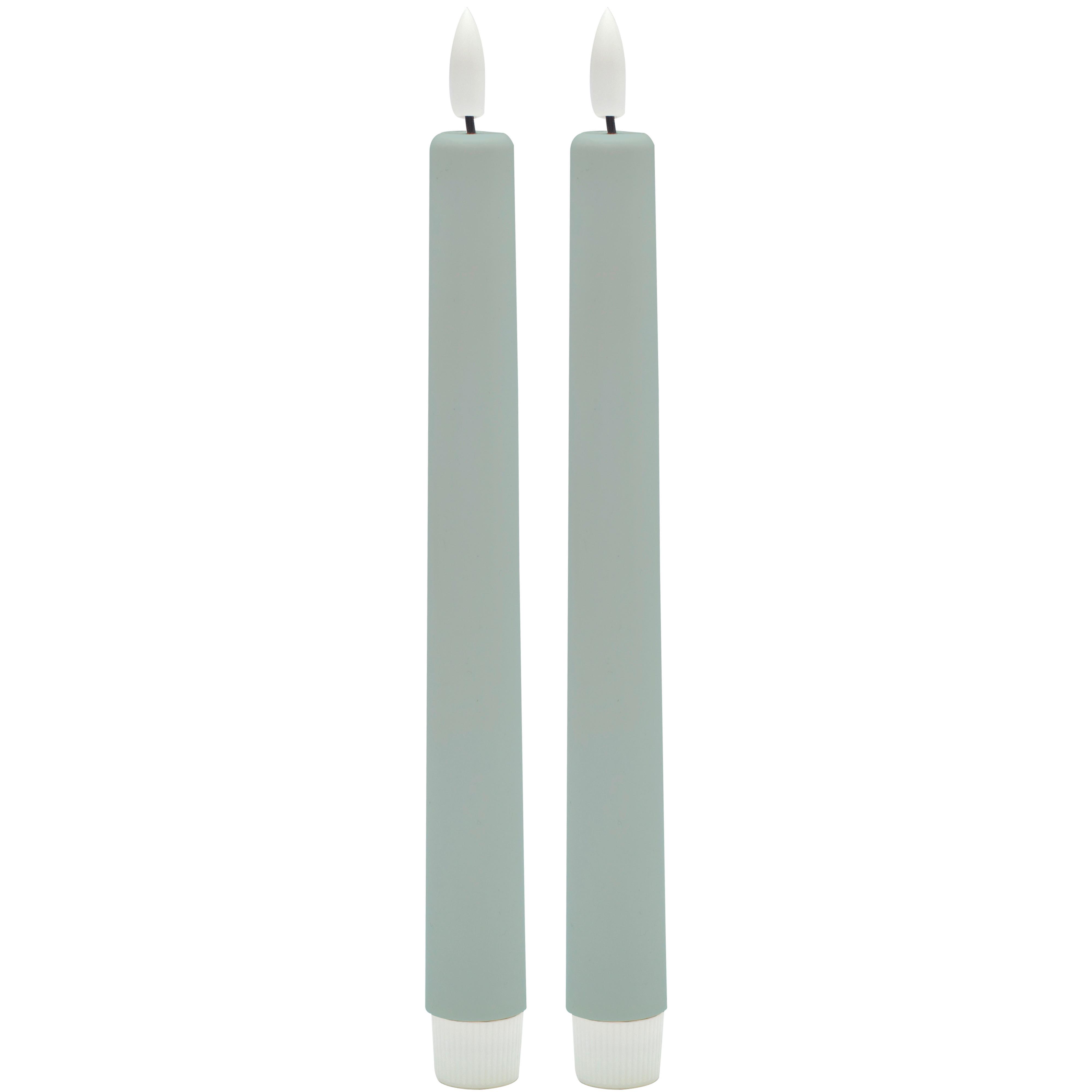 Stabkerze Rina Blaugrau, 2er Set - Blaugrau (2,2/22cm) - Mömax