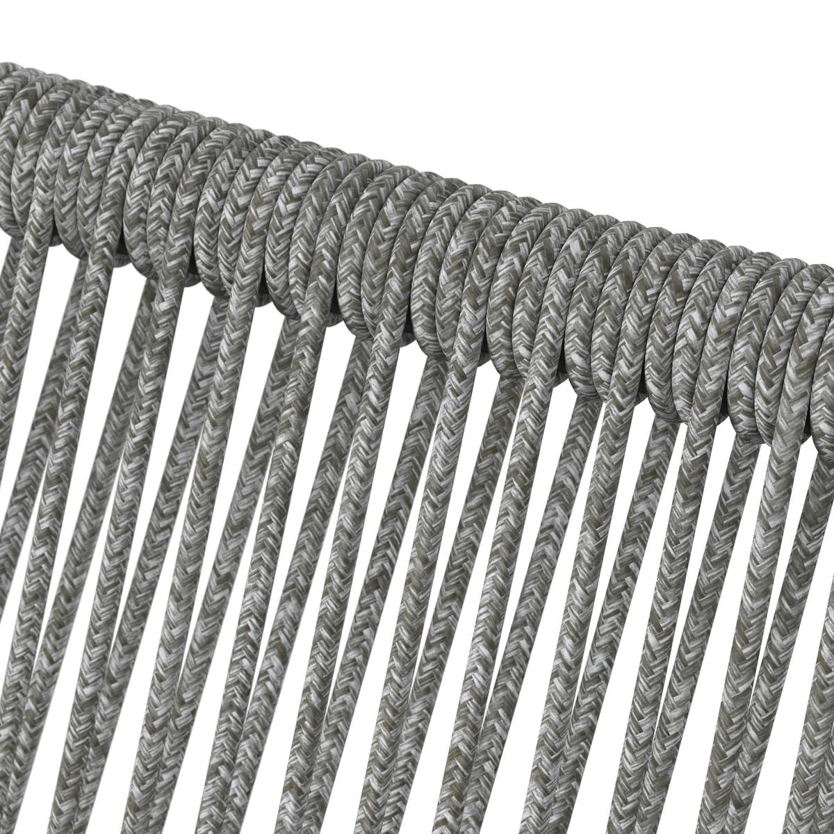 Gartensessel-Set 2-er Hellgrau aus Textil/Metall - Hellgrau/Schwarz, MODERN, Kunststoff/Textil (55/82/58cm) - Bessagi Garden