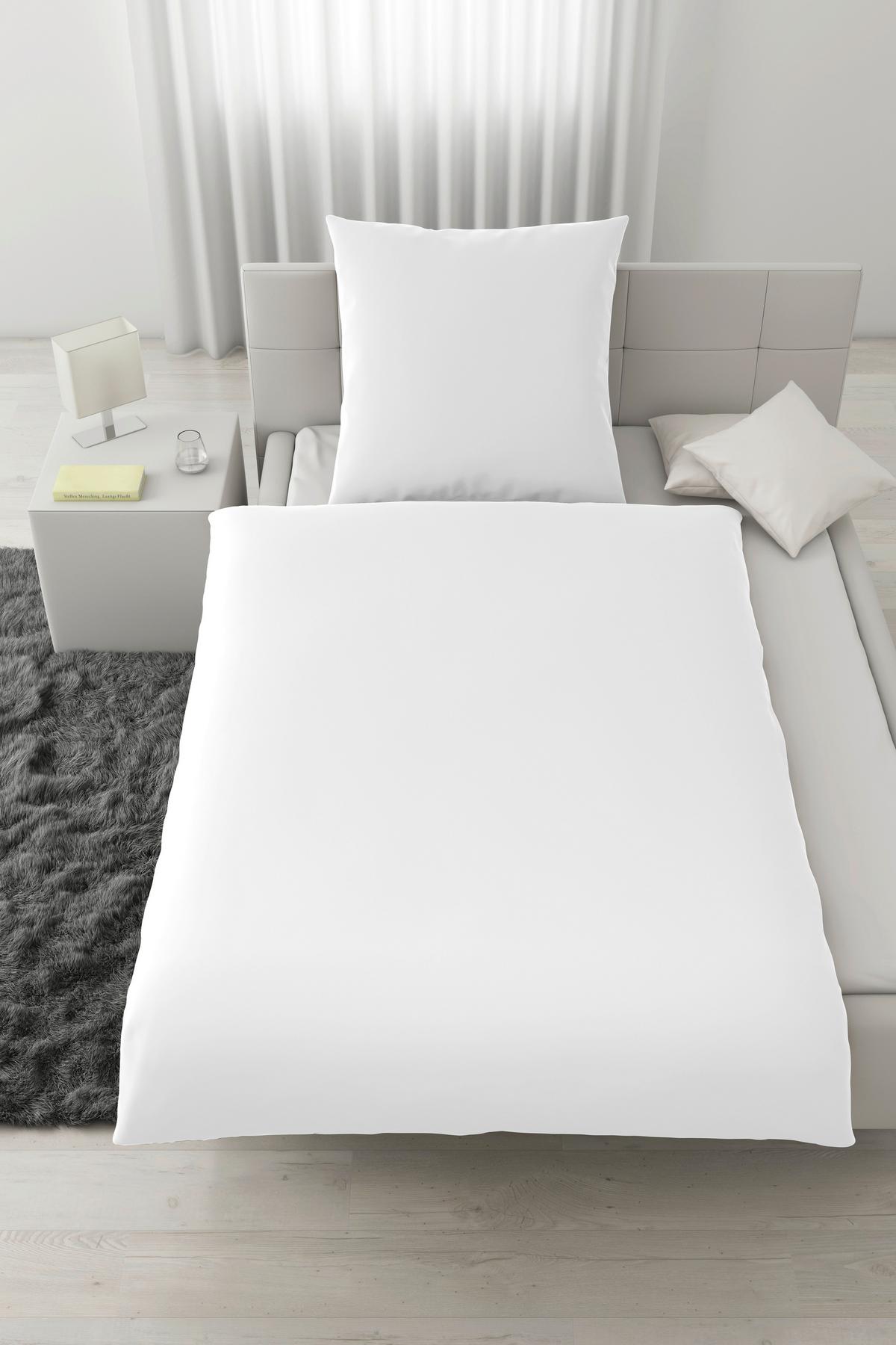 Bettwäsche Victoria Weiß ca. 135x200cm - Weiß, MODERN, Textil (135/200cm) - Mömax