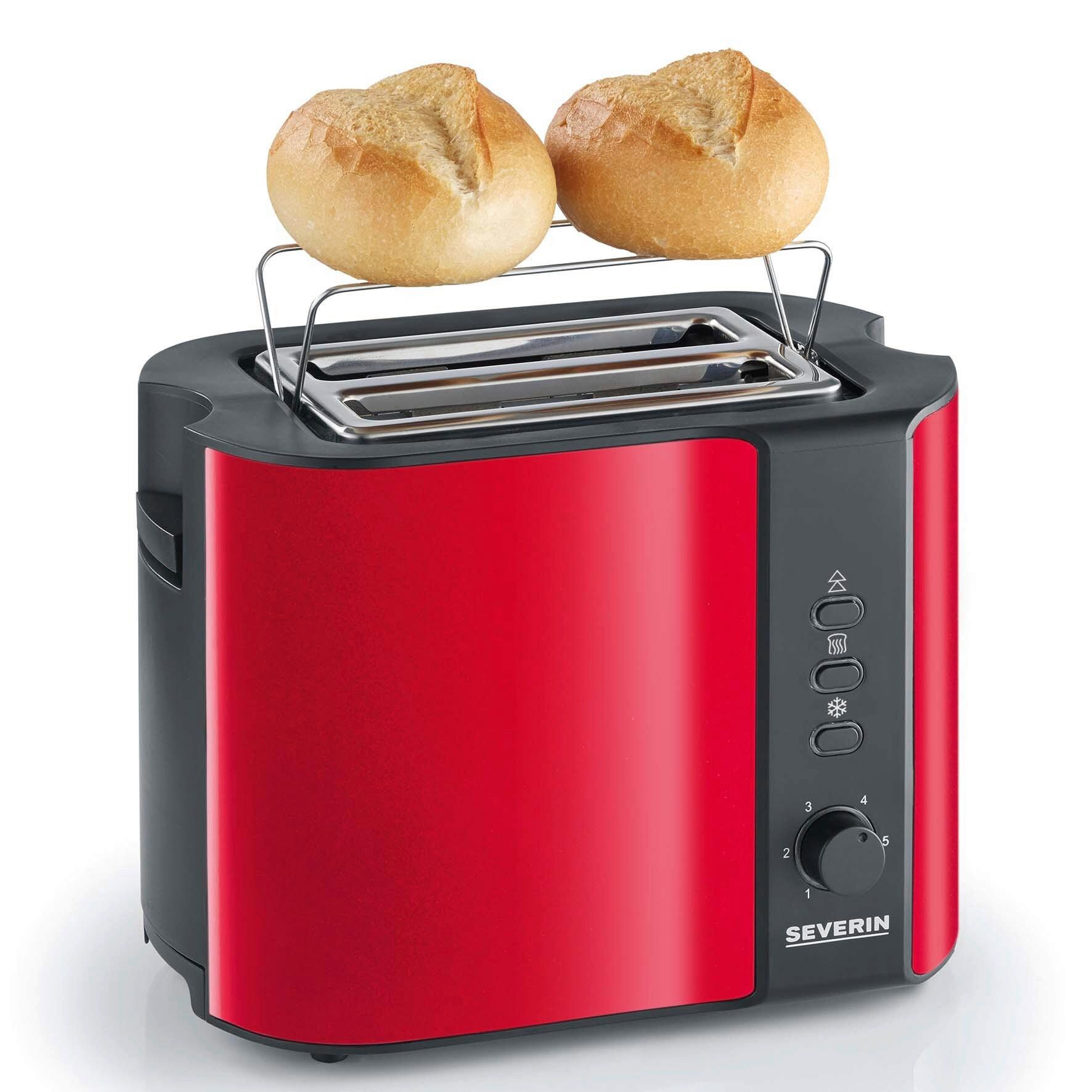TOASTER MARY AT 2217 - Rot/Schwarz, Kunststoff/Metall (26/18,5/19,5cm) - Severin