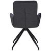 STOL MED ARMSTÖD NOVA - grå/svart, Modern, metall/textil (61/89/67cm) - Mömax
